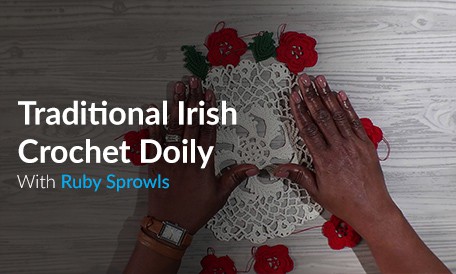 traditional irish crochet doily ruby sprowls