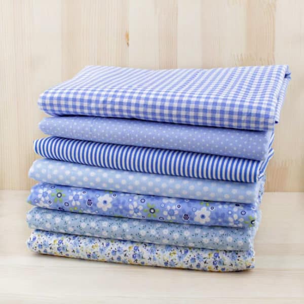 7pcs 50cm x 47-50cm Thin Patchwork Cotton Fabric Floral Series 3