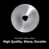 6pcs 45mm Rotary Cutter Blades Backup Refill Blade Leather Vinyl Cutting Tool DIY Sewing Quilting Cutter Fit Olfa Fiskars Cutter 2