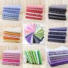 7pcs 50cm x 47-50cm Thin Patchwork Cotton Fabric Floral Series