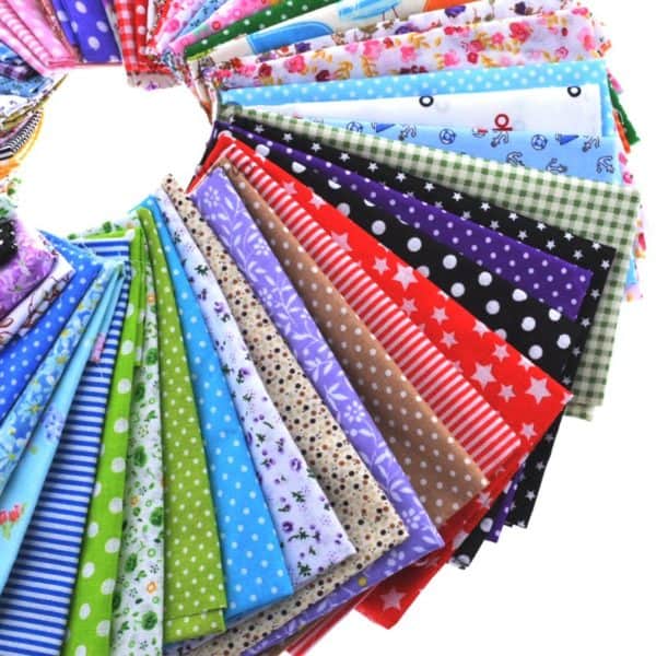 Nanchunag Random Color Cotton Fabric Printed Patchwork Bundle For Sewing Fat Scrapbooking Pattern 10x10cm 30Pieces/Lot 2