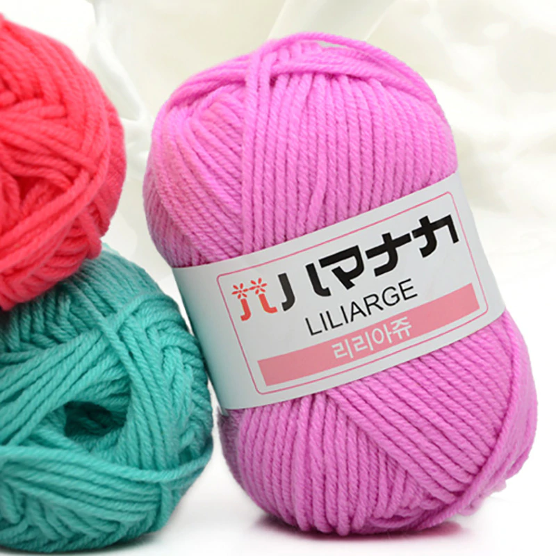 25g/ball Colorful 4# Combed Soft Baby Milk Cotton Yarn Fiber Velvet Yarn Hand Knitting Wool Crochet Yarn for DIY Sweater JK476 1