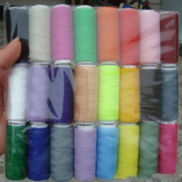24 Colors 200 Yard Polyester Embroidery Sewing Threads For Hand Sewn&Machines Patchwork Sewing Threads Sewing Accessories 3