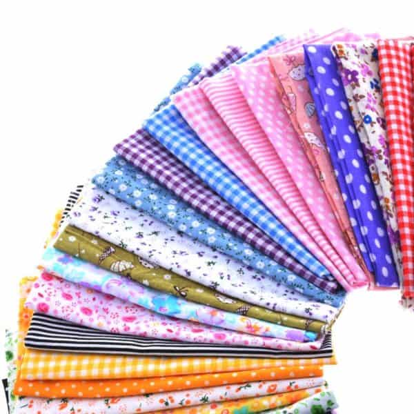 Nanchunag Random Color Cotton Fabric Printed Patchwork Bundle For Sewing Fat Scrapbooking Pattern 10x10cm 30Pieces/Lot 3