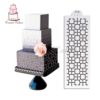 Contemporary Lattice Cake Stencil
