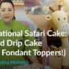 Sensational Safari Cake: Naked Drip Cake (with Fondant Toppers!)