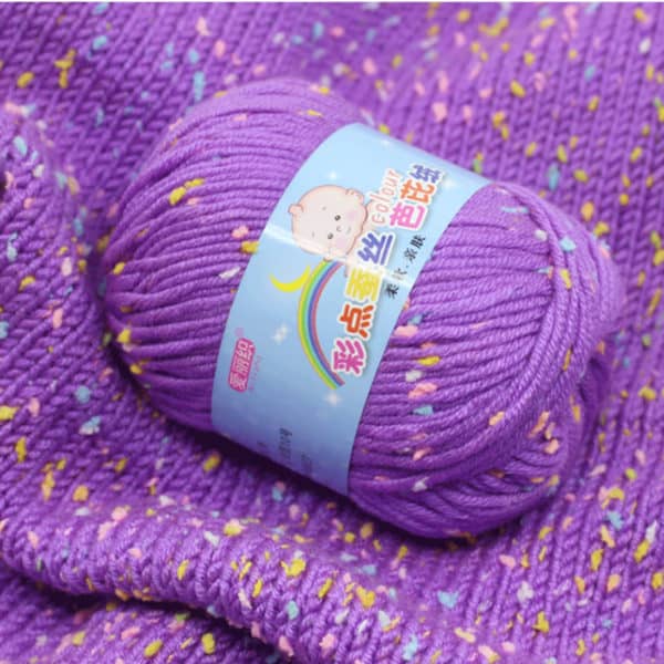 High Quality Baby Cotton Cashmere Yarn For Hand Knitting Crochet Worsted Wool Thread Colorful Eco-dyed Needlework 2