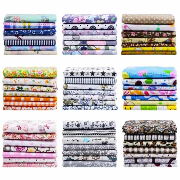 25x25cm and 10x10cm Cotton Fabric Printed Cloth Sewing Quilting Fabrics for Patchwork Needlework DIY Handmade Accessories T7866 1