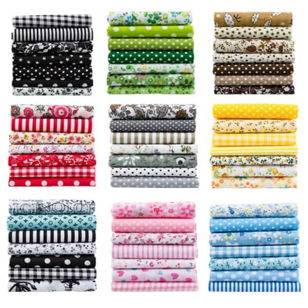 25x25cm and 10x10cm Cotton Fabric Printed Cloth Sewing Quilting Fabrics for Patchwork Needlework DIY Handmade Accessories T7866