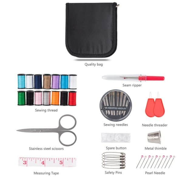 70Pcs/Set Portable Travel Sewing Box Kitting Needles Tools Quilting Thread Stitching Embroidery Craft Sewing Kits Home Organizer 4