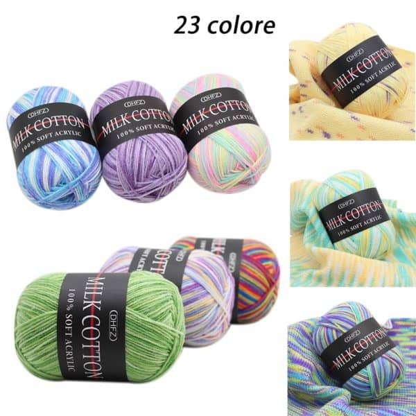 Baby Milk Cotton Yarn Crochet Yarn For Knitting Wool Yarn Warm Chunky Yarn For Children Hand Knitted Yarn Knit Blanket Sweater 1