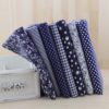 2017 7pc Dark Blue series Prints Fabric Fat Quarters Bundle 100% Cotton Fabric For Sewing Quilting Patchwork 25x25cm