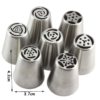 Mujiang 13Pcs/Set Russian Icing Piping Tips 1 Pcs Silicone Bag 2 Coupler Leaf Nozzles Brush Cupcake Cake Decorating DIY Dessert 2