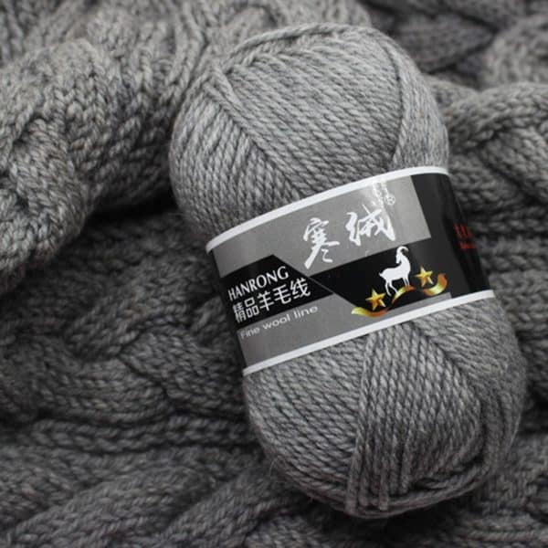 Top Quality 5pcs=500g 60color Merino Wool Knitted Crochet Knitting Yarn Sweater Scarf Sweater Environmental Protection