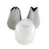 Mujiang 13Pcs/Set Russian Icing Piping Tips 1 Pcs Silicone Bag 2 Coupler Leaf Nozzles Brush Cupcake Cake Decorating DIY Dessert 4
