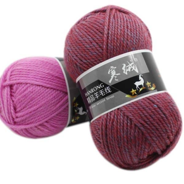 1Pc=100g Merino Wool Crochet Thick Yarn For Knitting Needlework knitted Wool Thread Yarn Scarf Sweater 4