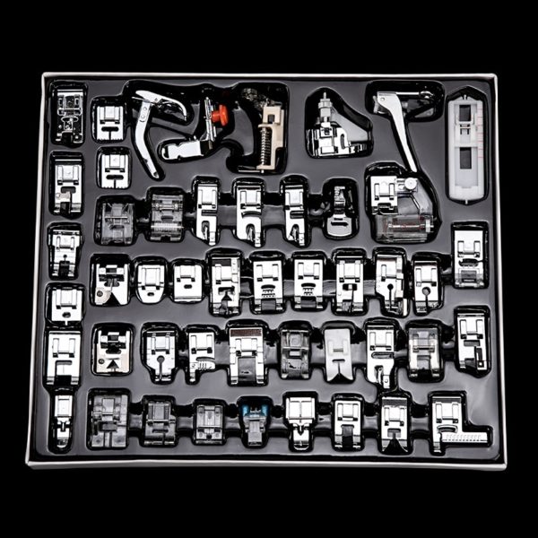 11/32/48/52/62pcs Sewing Machine Supplies Presser Foot Feet for Sewing Machines Feet Kit Set With Box For Brother Singer Janome 1