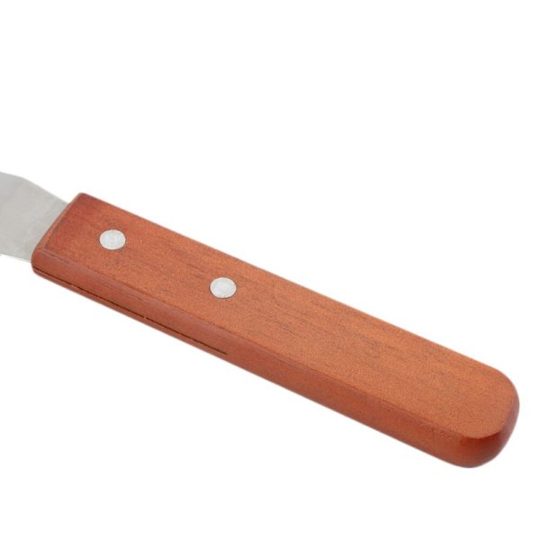 6/8/10 Inch Stainless Steel Butter Cake Cream Knife Spatula Wooden Handle Kitchen Smoother Spreader Fondant Pastry Cake Decor 5