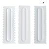 3PCS Comb Cake Scraper Food Grade Plastic Fondant Cake Pattern Styling Kit Cake Smoothing Decorative Baking Tools Spatulas Tool 4