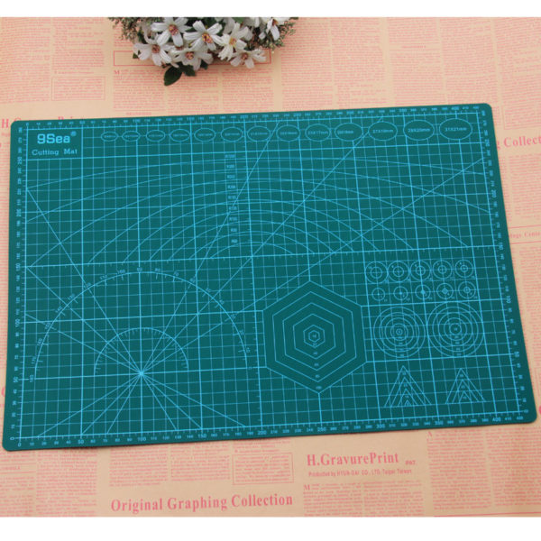 A3 A4 A5 PVC Cutting Mat Pad Patchwork Cut Pad A3 Patchwork Tools Manual DIY Tool Cutting Board Double-sided Self-healing 1