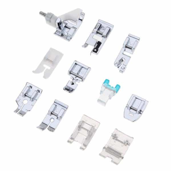 11PC Domestic Sewing Machine Presser Foot Feet For Brother Singer Janome DIY Domestic Home Sewing Accessories