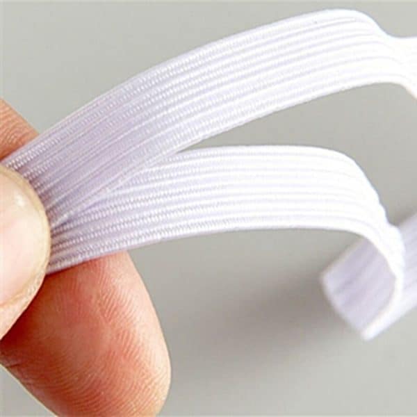 3/5/6/8/10/12mm 5 Yards/lot Hight Elastic Bands Spool Sewing Band Flat Elastic Cord White and Black Diy Handmade Accessories 5
